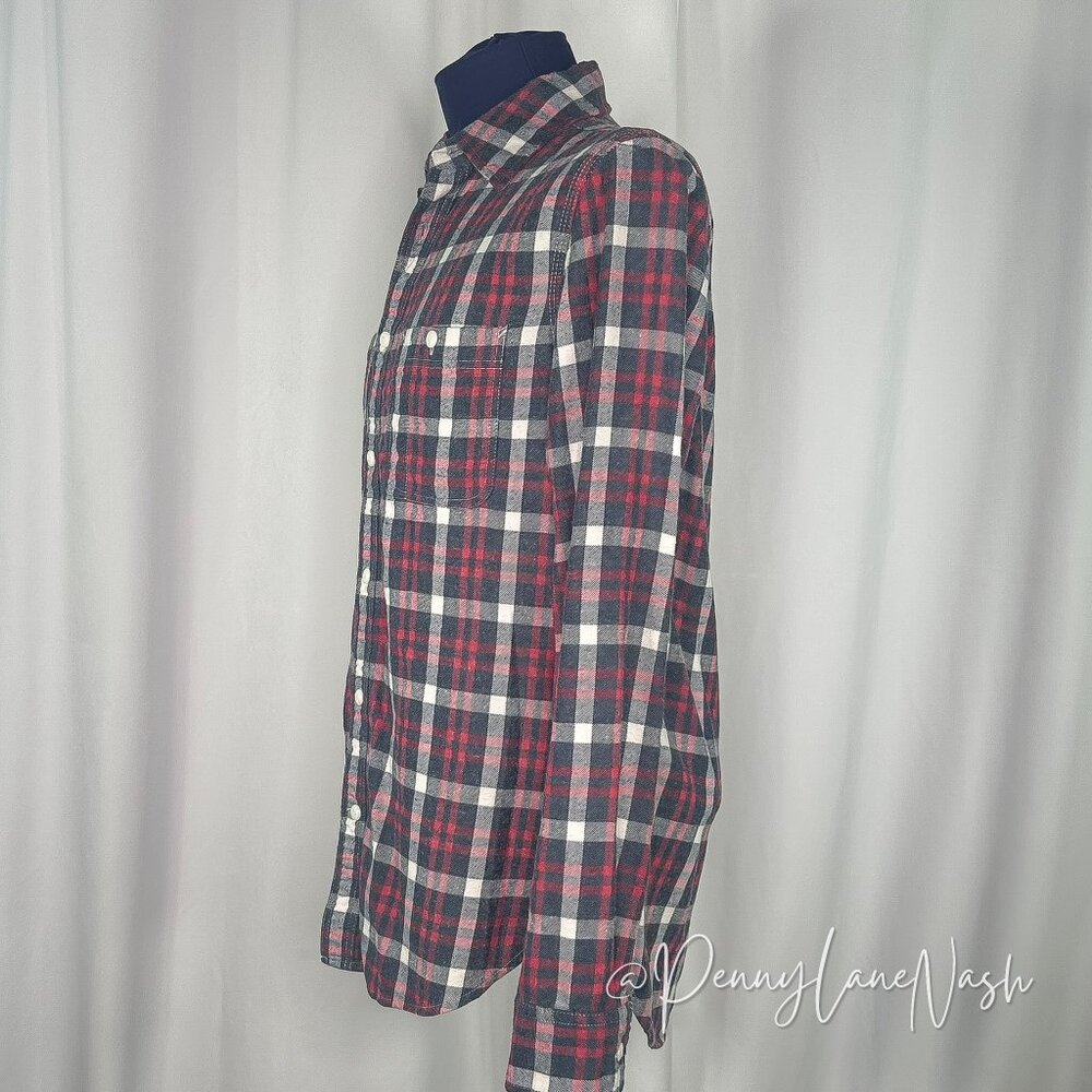 Gap Men's Long Sleeves Plaid Flannel Button Down Shirt Small S - Picture 9 of 11
